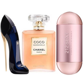 Combo de 3 Perfumes Femininos 212 VIP SEXY, Good Girl e COCO MADEMOISELLE [100ml]