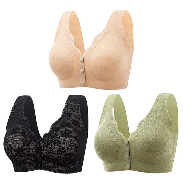 💗Soutien-gorge à boutons en dentelle pour femmes